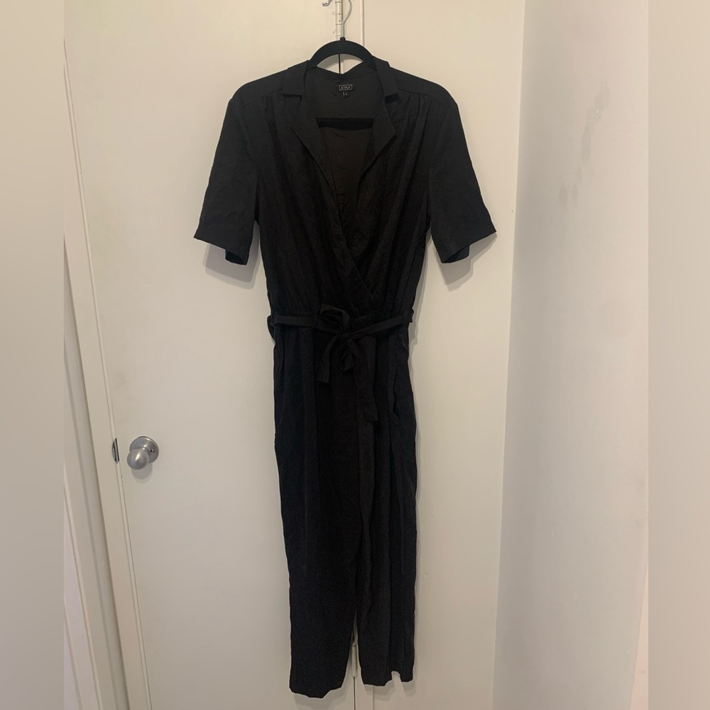 Size large, black jumpsuit